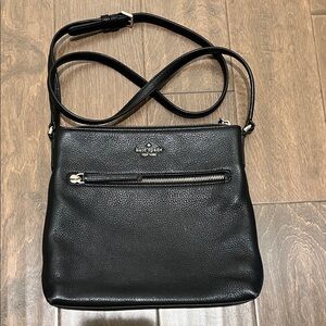 Kate Spade Black Pebbled Leather Crossbody/Shoulder Bag